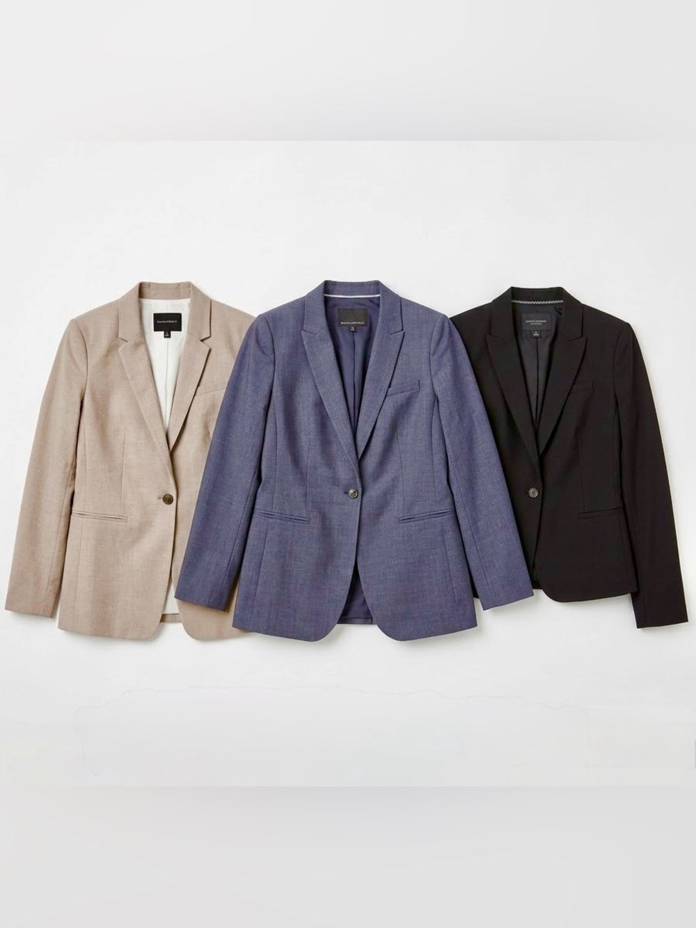 Banana Republic Set of 3 Single-Button Women’s Blazers size 6 Italian Wool